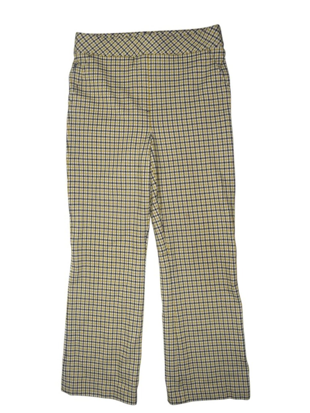 Spanx The Perfect Pant Kick Flare in Dijon Jacquard Houndstooth Large Long Tall